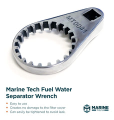 Marine Tech Tools ensures proper torque to minimize leaks during filter changes