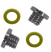 Marinepro lower unit oil drain plug kit closeup showing durable stainless steel for reliable oil changes