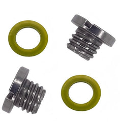 Marinepro lower unit oil drain plug kit closeup showing durable stainless steel for reliable oil changes