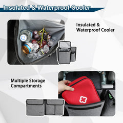 Non-sag design with middle headrest strap for added stability