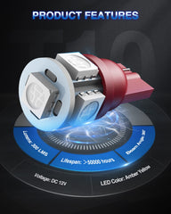 Marsauto 194 LED bulb provides plug-and-play setup with no polarity