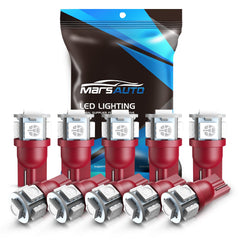 Marsauto 194 LED bulb for map light in brilliant red enhances cabin visibility