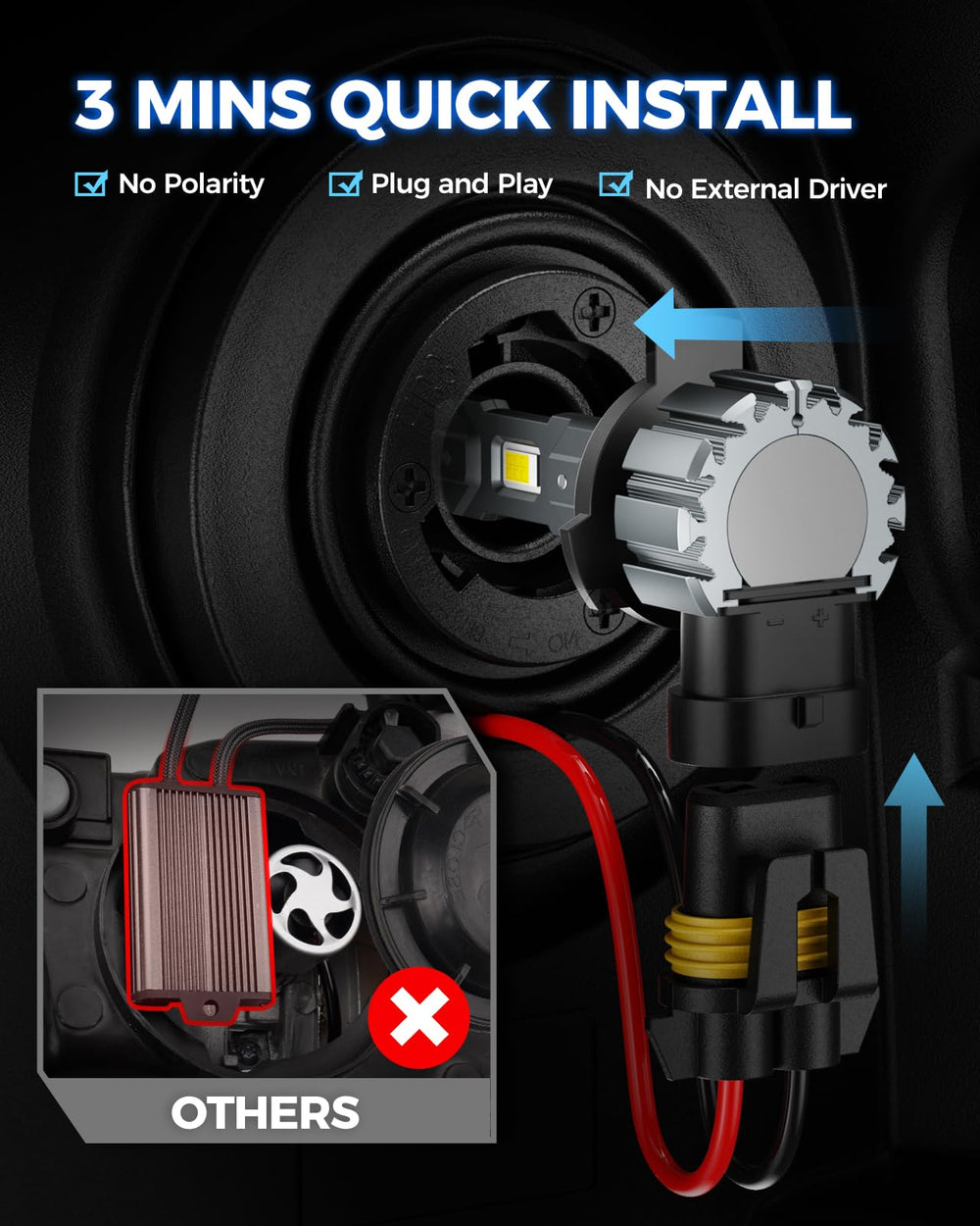 Marsauto 9012 IP68 waterproof design resists moisture in rain
