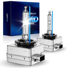 Marsauto D1S HID bulb showing 6000K glow for crisp night visibility.