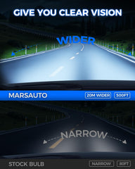 Marsauto D3S 8000K bulbs – crisp light for night visibility.