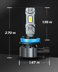 Marsauto H11 two-bead setup provides broader illumination.