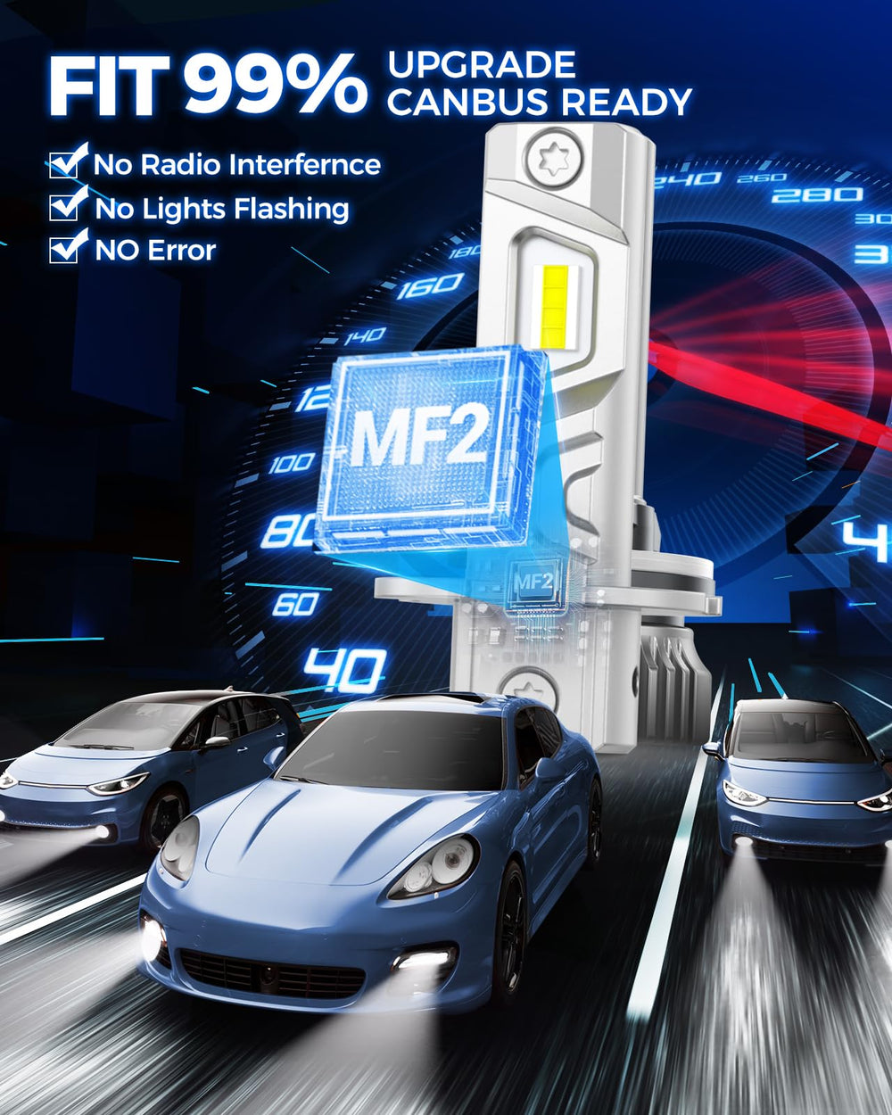 Marsauto long-life H3 bulb offers 60k+ hours of use.