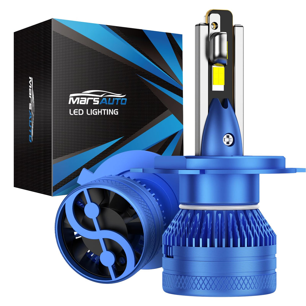 Marsauto H4/9003 fog bulbs illuminate night roads with bright, wide reach.