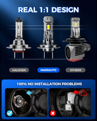 Marsauto H7 with CAN bus intelligence reduces errors in many cars