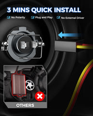 Marsauto H7 plug-and-play installation takes minutes