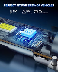 Marsauto H7 LED bulbs installation-no-wiring quick tool-free fit in tight engine bays