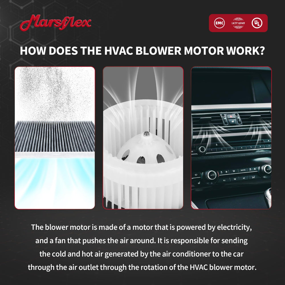 Marsflex blower motor packaging protects the unit during shipping.
