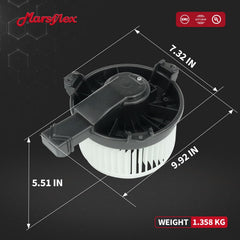 Marsflex front blower motor during testing demonstrates durable performance.