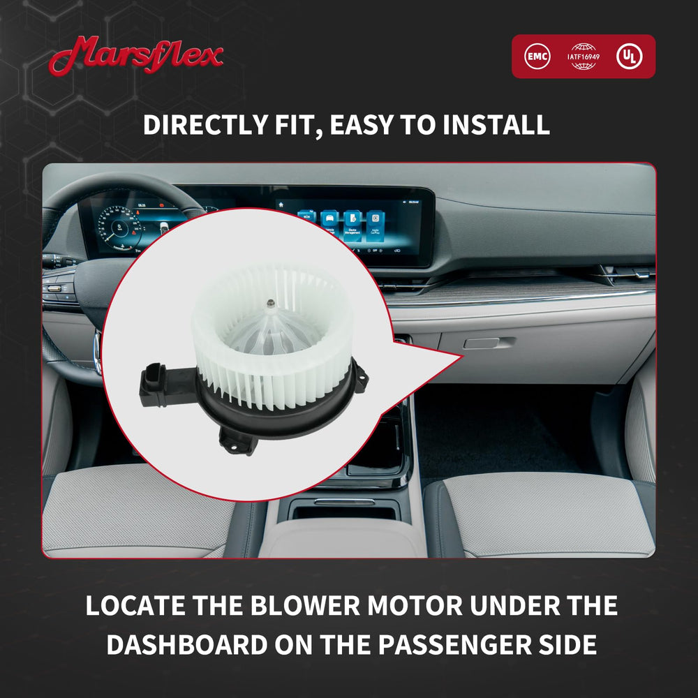 Marsflex front blower motor wiring connectors enable reliable electrical connection.