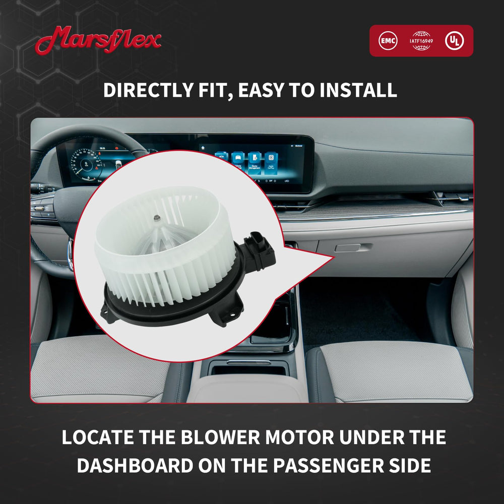 Marsflex front blower motor wrangler fan cage improves air delivery