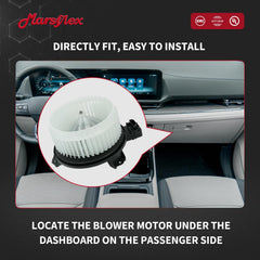 Marsflex front blower motor wrangler fan cage improves air delivery