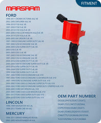 Marsram DG508 ignition coil pack side close-up with sturdy connector.