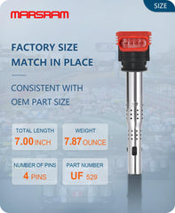 Marsram UF529 ignition coil pack in Audi A3 engine promotes stable idle.