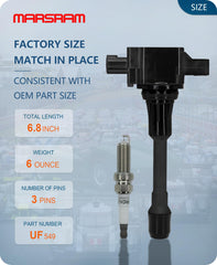 Marsram spark plug center design for strong ignition and consistent performance.