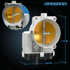 Marsram throttle body packaging illustrating OE-equivalent replacement