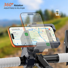 Marsrider metal clamp fits 17–42 mm handlebars for versatile mounting.