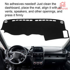 Marsrut dash cover back with non-slip backing prevents sliding.