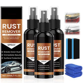 Marveher Rust Remover Spray packshot showing fast rust dissolution and shine restoration.
