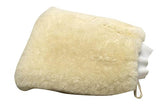 Mary Moppins Pure Lambswool Wash Mitt with leather backing, gentle on paint and finishes