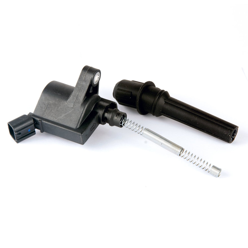Internal assembly view of MAS ignition coils illustrating coil windings and quality build.