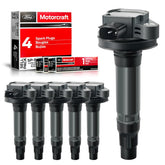 MAS ignition coils 6-pack visual for reliable ignition in compatible Ford/Lincoln V6 engines.