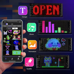 Maschsea Bluetooth app control interface for LED sign