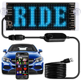 Maschsea light sign for car with battery-free LED display on windshield