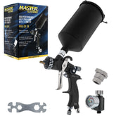 Master Airbrush PRO-33 HVLP spray gun close-up for smooth basecoat application