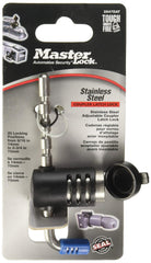 Master Lock close-up of ergonomic shaft and weather touch seal for easy installation