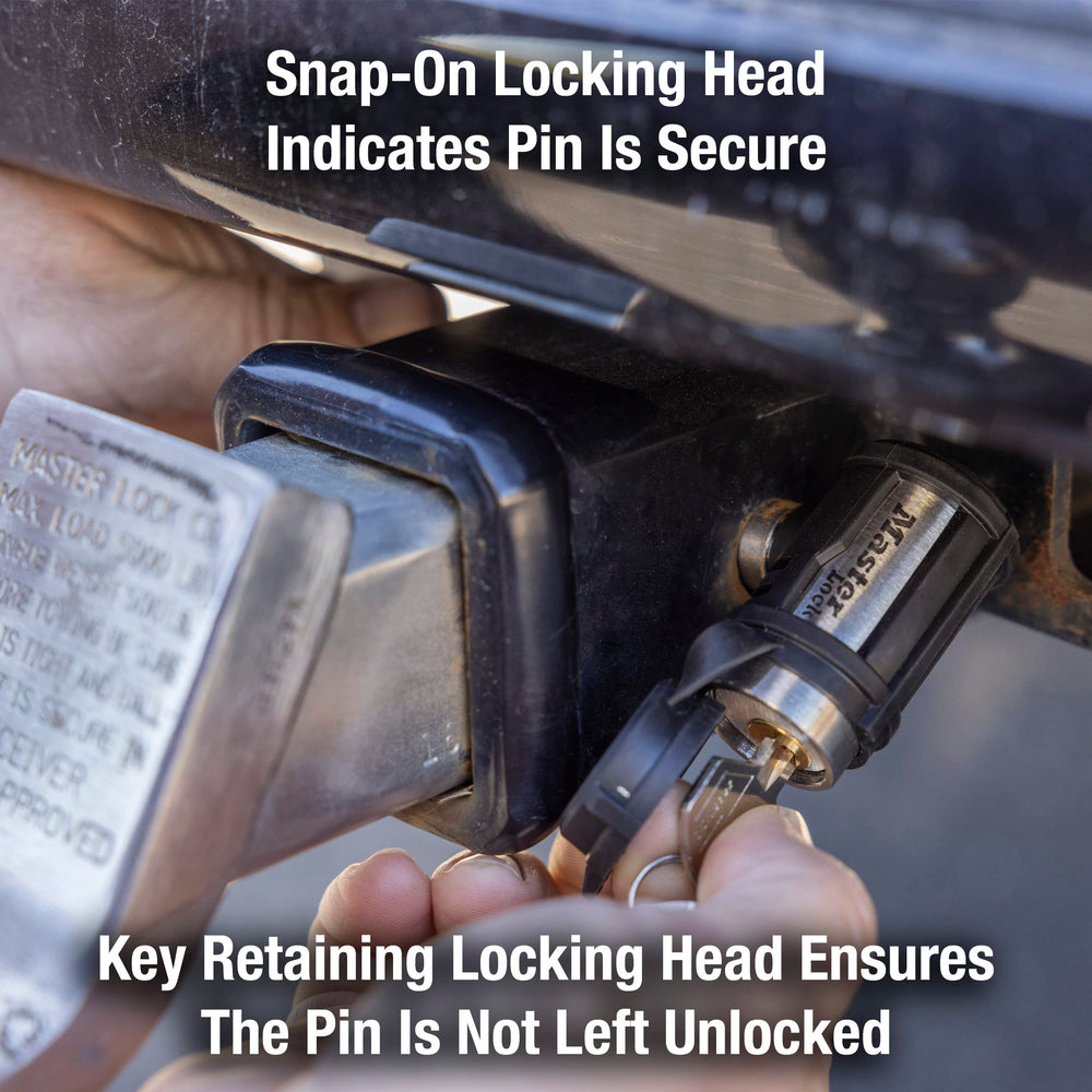 Hardened receiver pins deliver strong shear resistance against pry attempts.
