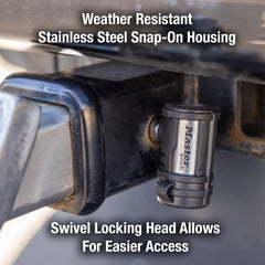 Easy quarter-turn operation speeds up securing your trailer.
