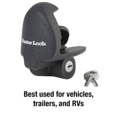 Master Lock 379ATPY simple installation speeds securing trailers and vehicles.