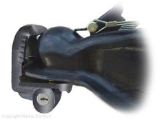 Master Lock reinforced zinc-die-cast trailer lock showing rust resistance and durability