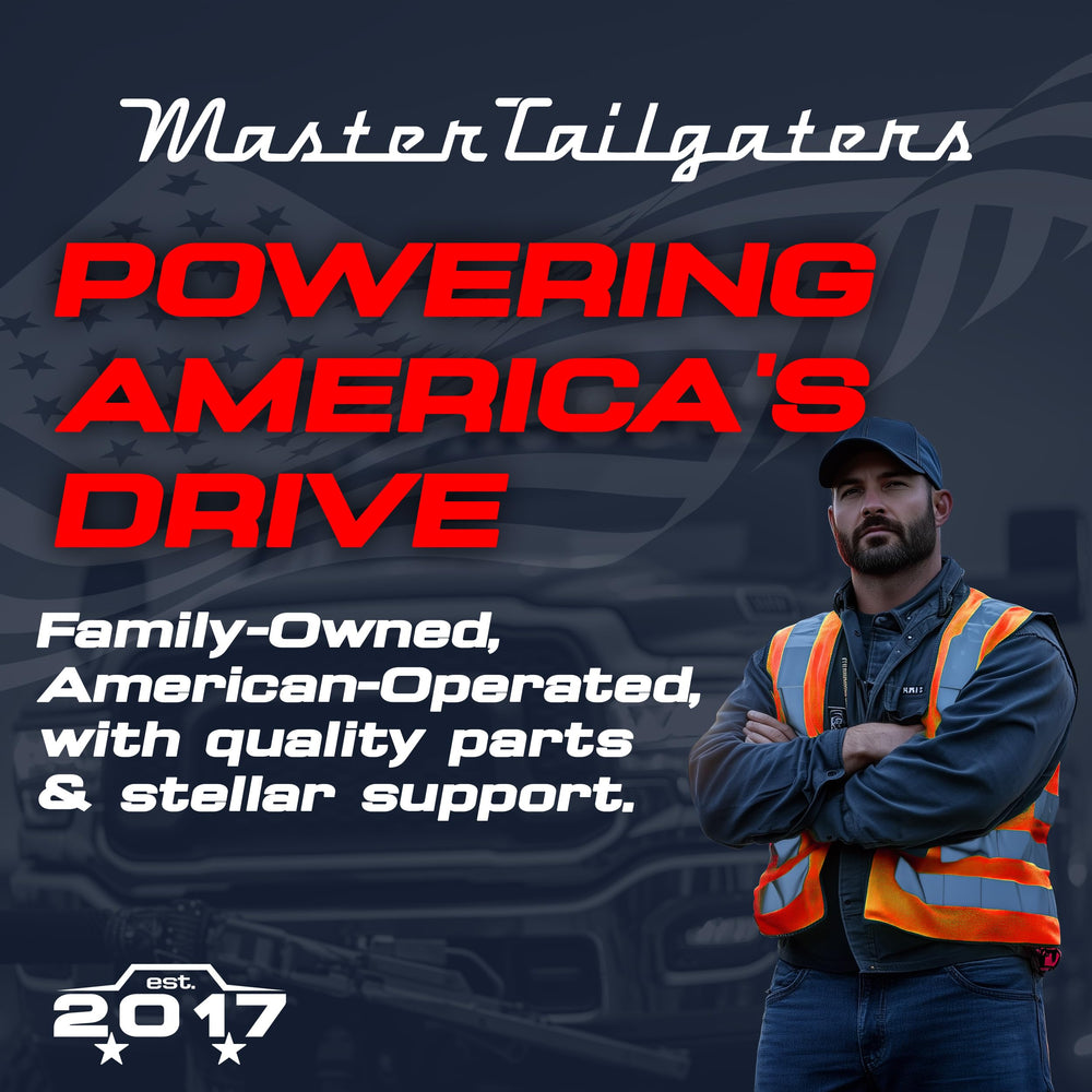 Master Tailgaters battery-powered operation offers long run time.
