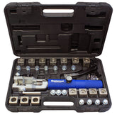 Mastercool 72475-PRC hydraulic flaring tool set for precise brake and fuel line flares.