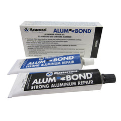 Mastercool Alum Bond aluminum repair paste in application for durable cast restoration.