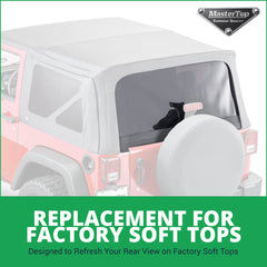 MasterTop 40 mil tint close-up showing privacy and glare reduction.