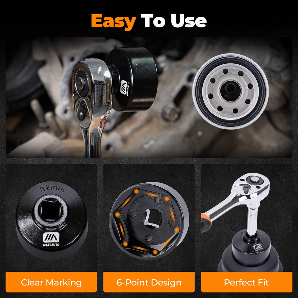 MateAuto corrosion-resistant CrV steel and aluminum sockets