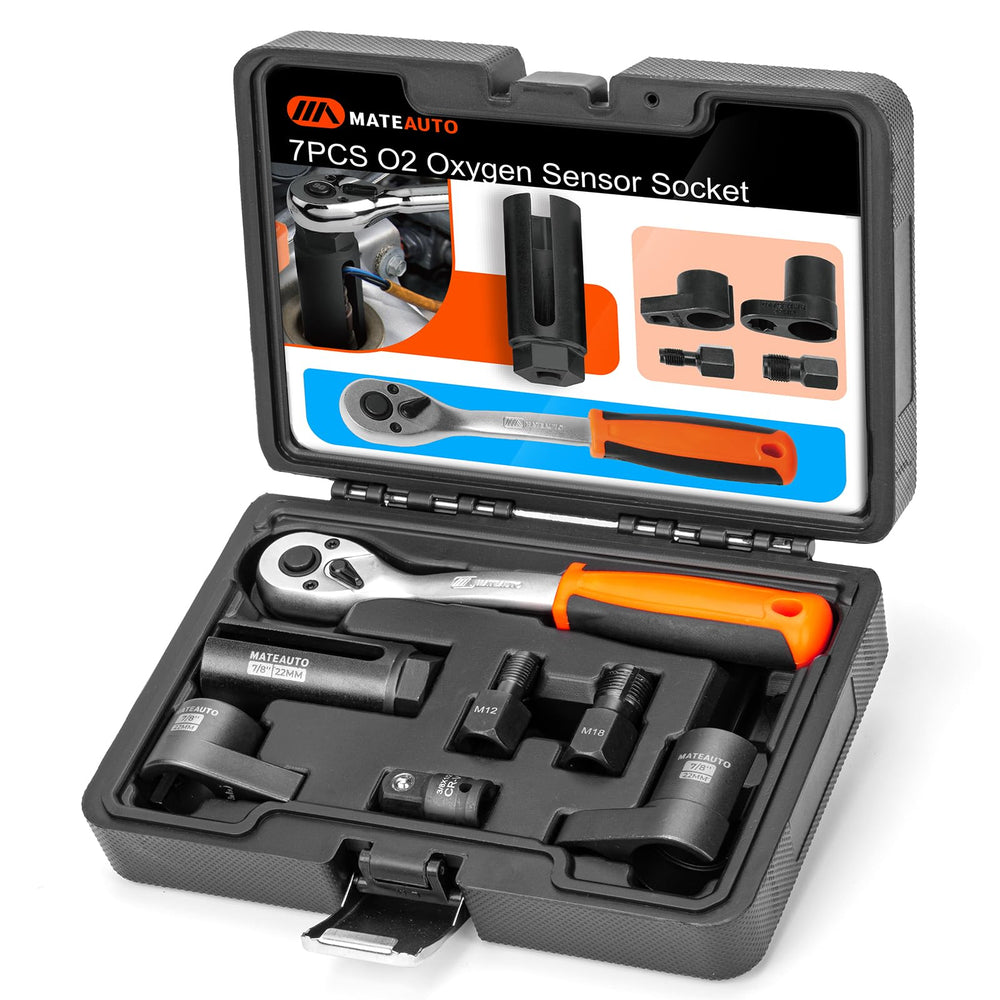 MateAuto O2 sensor socket 12-drive in action for quick removal in tight spaces