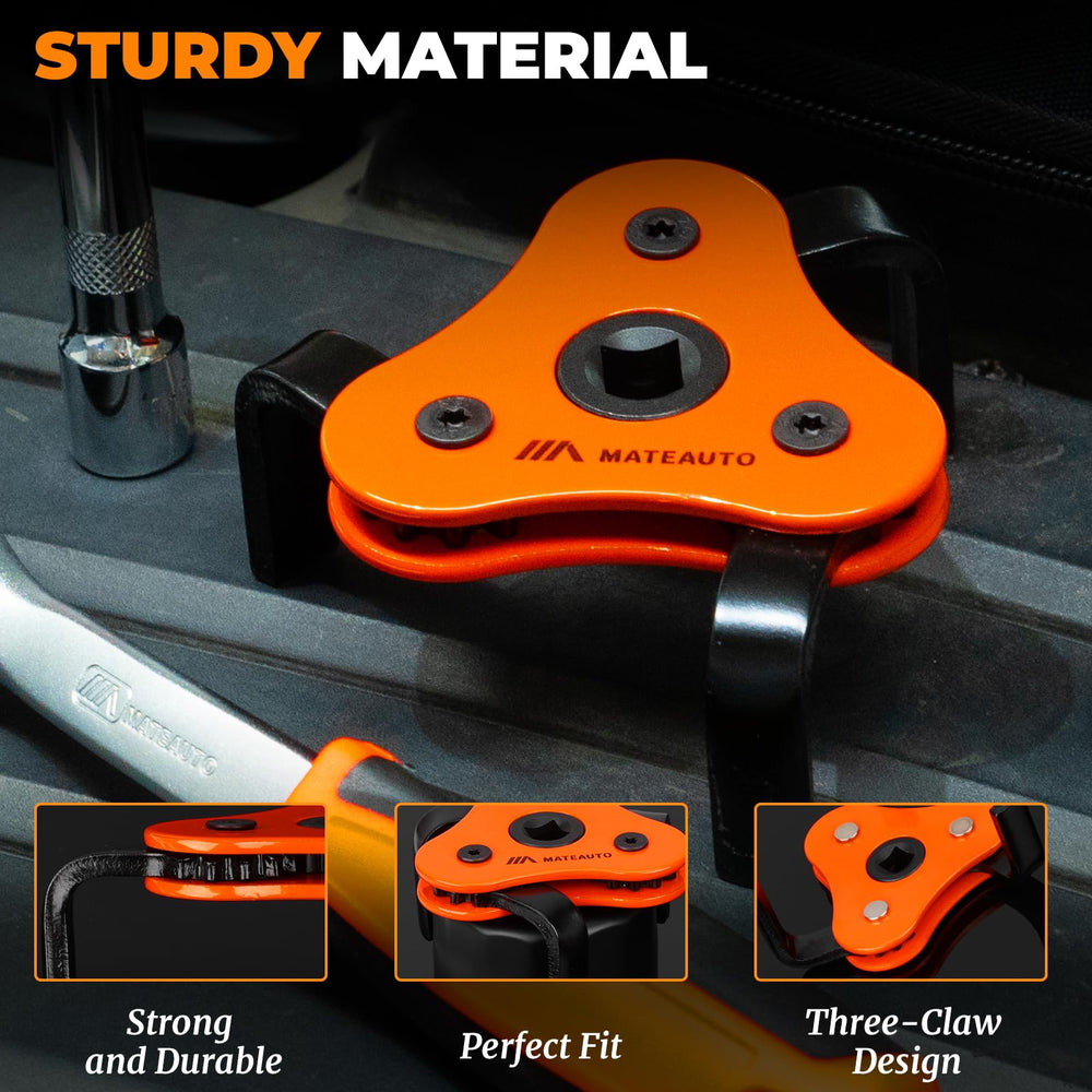 Durable carry case keeps all wrench kit components organized.