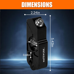 Matework CNC aluminum lock body resists rust with anodized coating.
