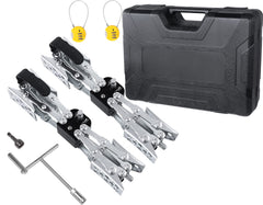 Maxchock X-Shaped stabilizer with locks in a full organizer case for secure storage.