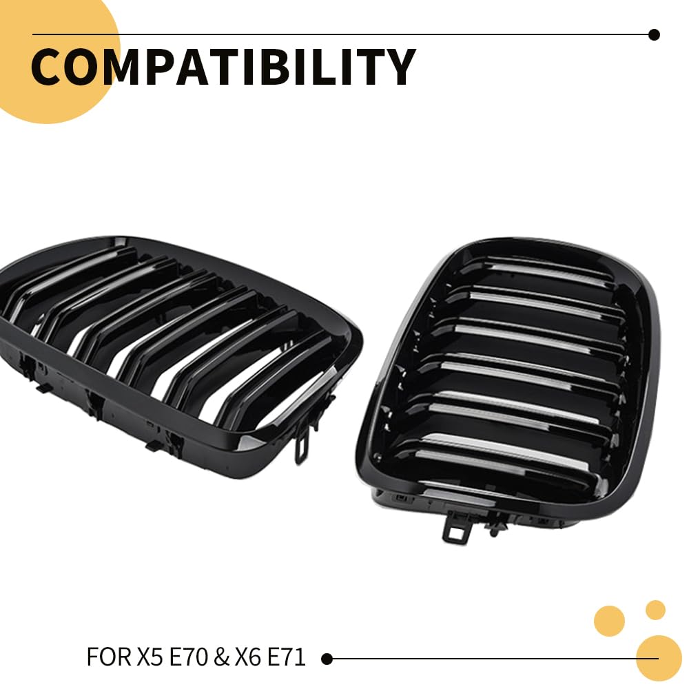 MAXDOM BMW X6 E71 grille packaging reveals ready-to-install replacement.