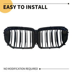 MAXDOM carbon fiber front grill with gloss slats creates premium contrast for BMW X5 G05 LCI.