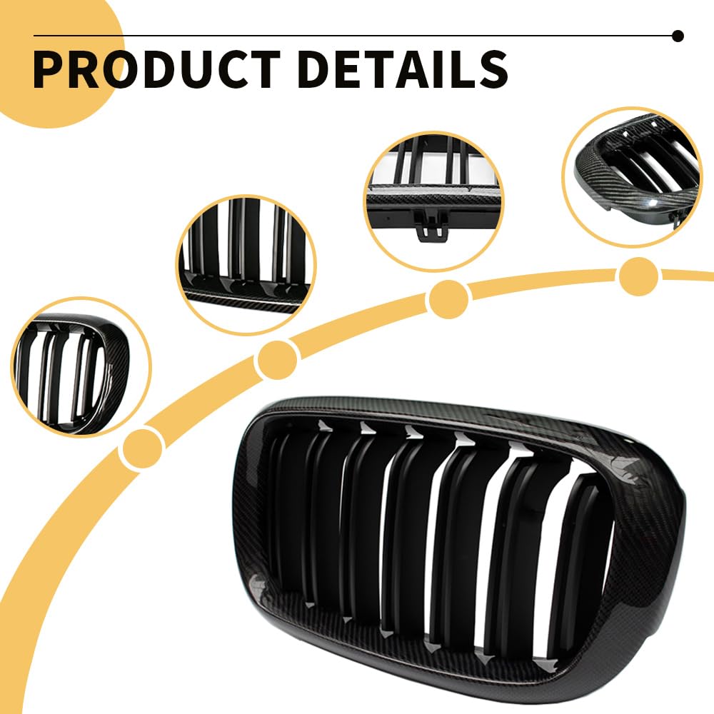 MAXDOM grill replacement uses original clips for easy installation without modifications